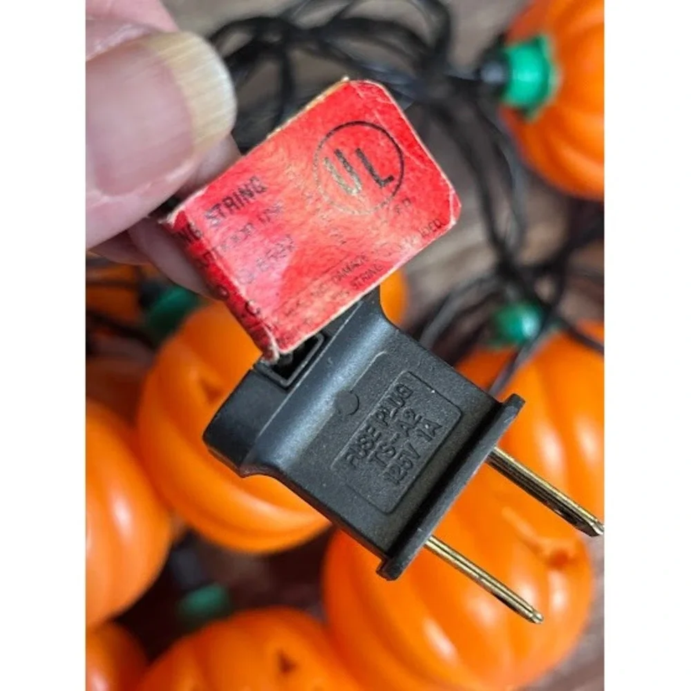 Vintage Halloween Pumpkin String Lights Jack O‎ Lanterns 19 Pumpkins Tested